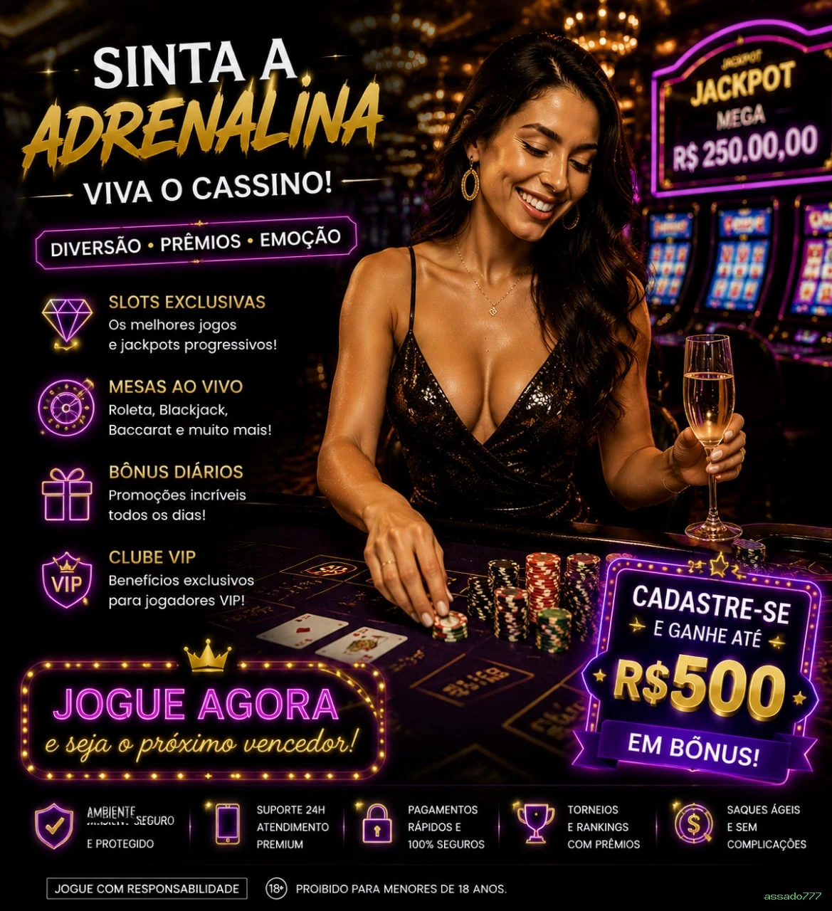 Certificações de segurança e licenças da assado777